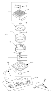 Air Intake Diagram and Parts List for GT3100 14A671010-14B671710 Cub Cadet Lawn Tractor